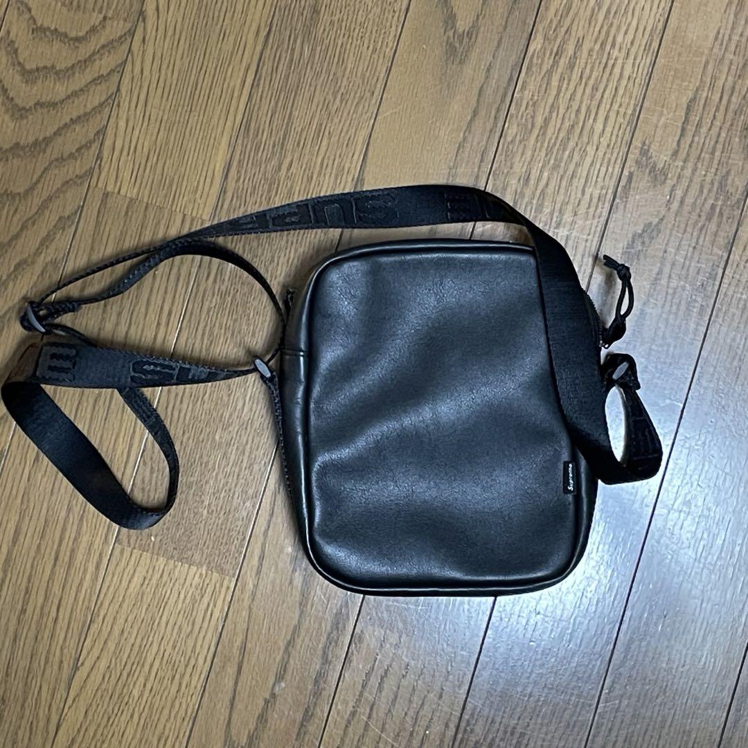 バッグ Supreme 24fw Leather Shoulder Bag Black