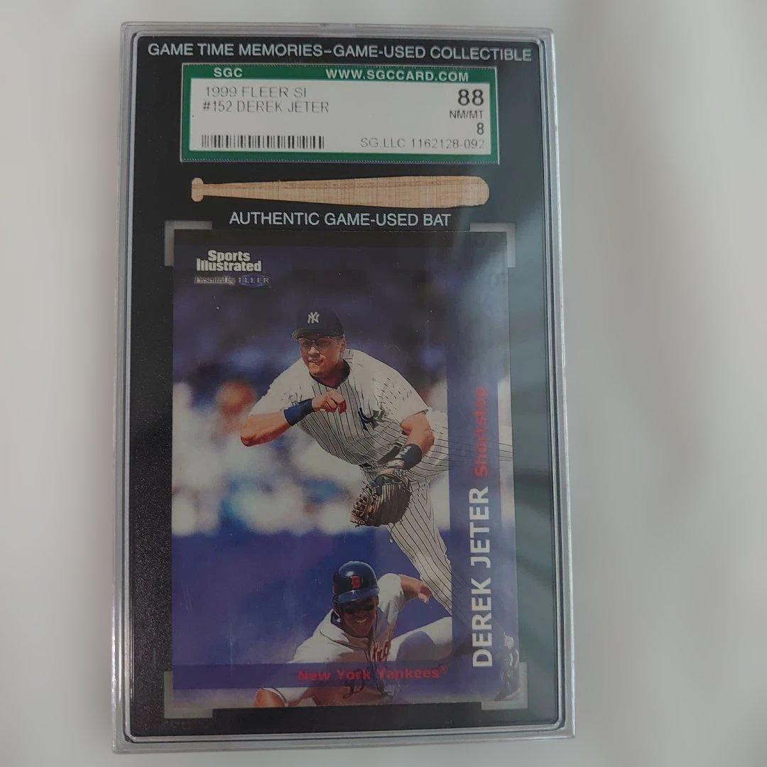 デレク ジーター ゲーム使用バット1000個 カード