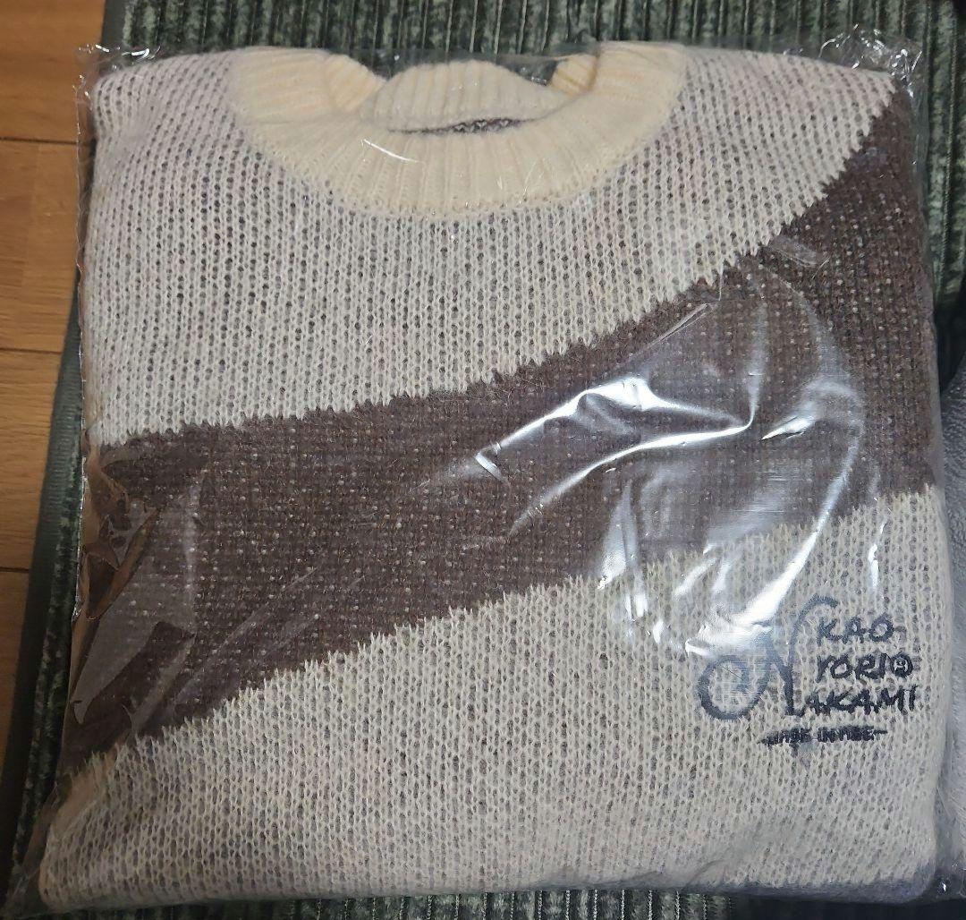 kaoyorinakami ニットL marble logo knit