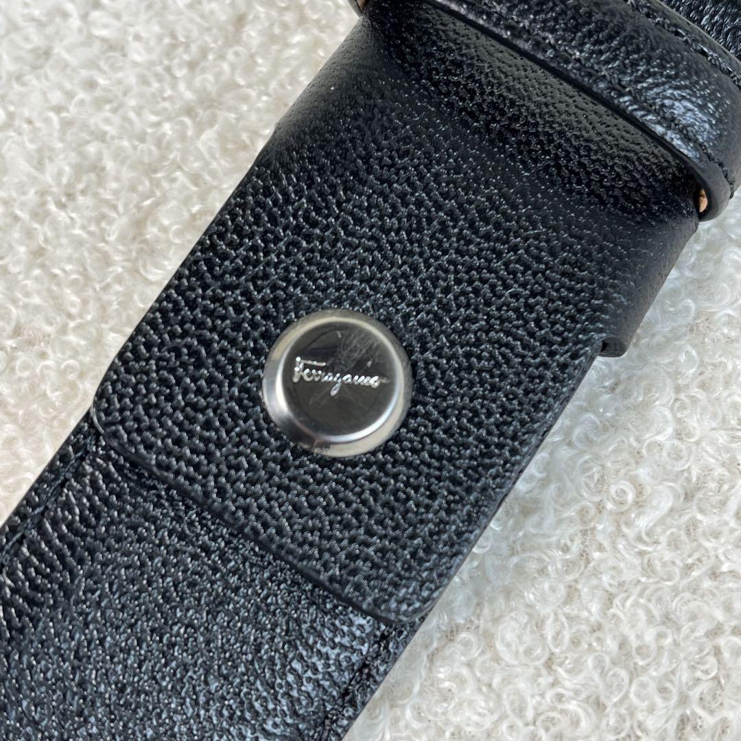 未使用級　Salvatore Ferragamo　ベルト　ガンチーニ　レザー