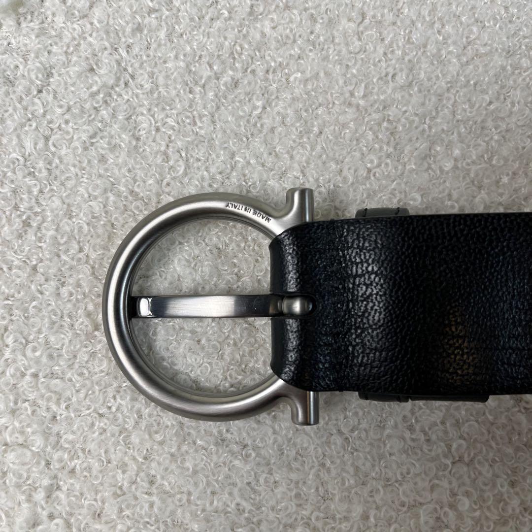 未使用級　Salvatore Ferragamo　ベルト　ガンチーニ　レザー