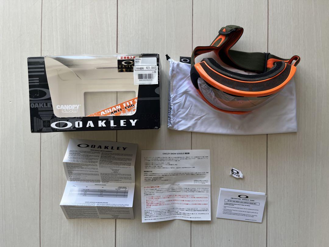OAKLEYオークリー スノーボード スキー ゴーグル Canopy アジアン