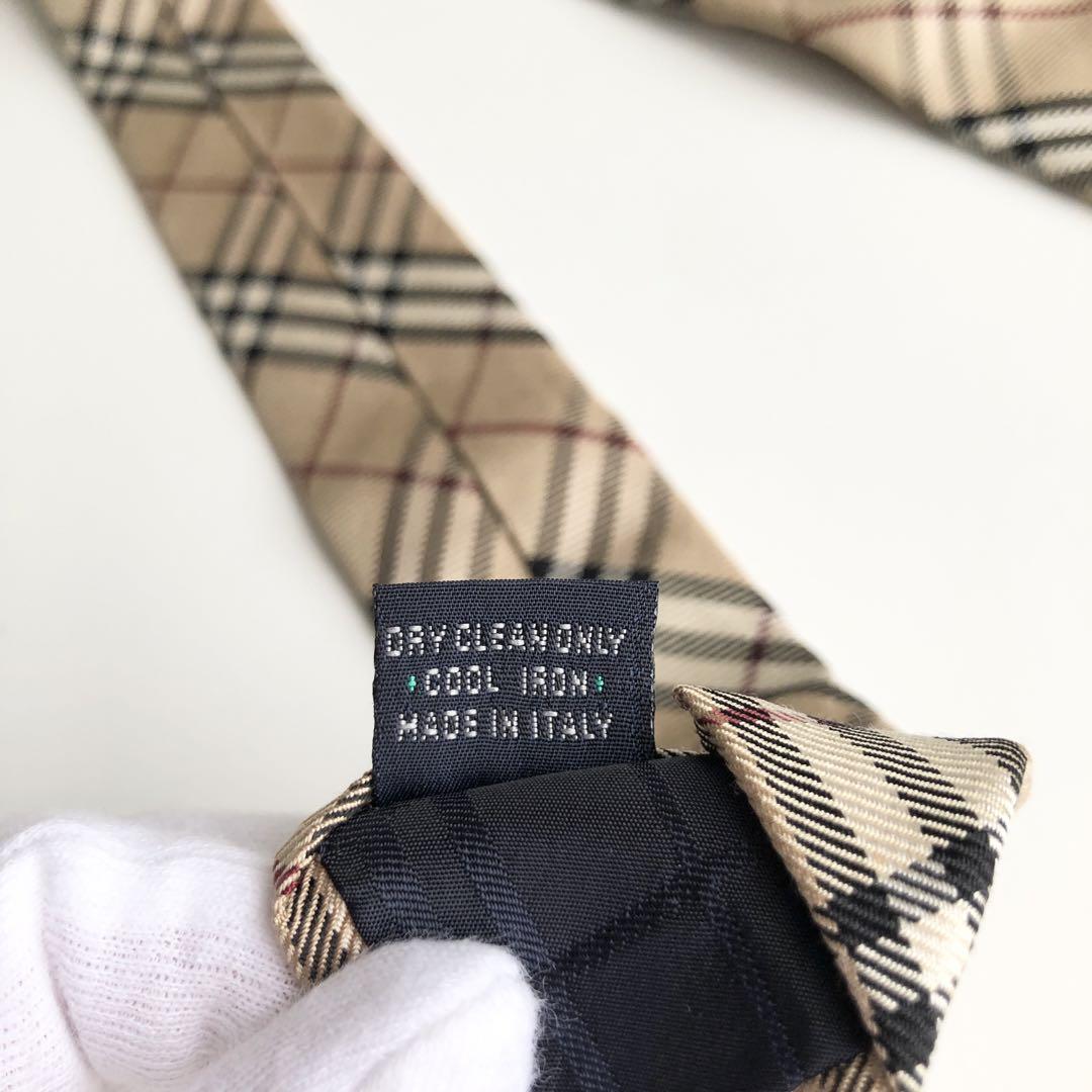 ほぼ新品✨BURBERRY バーバリー ネクタイ ノバチェック ベージュ
