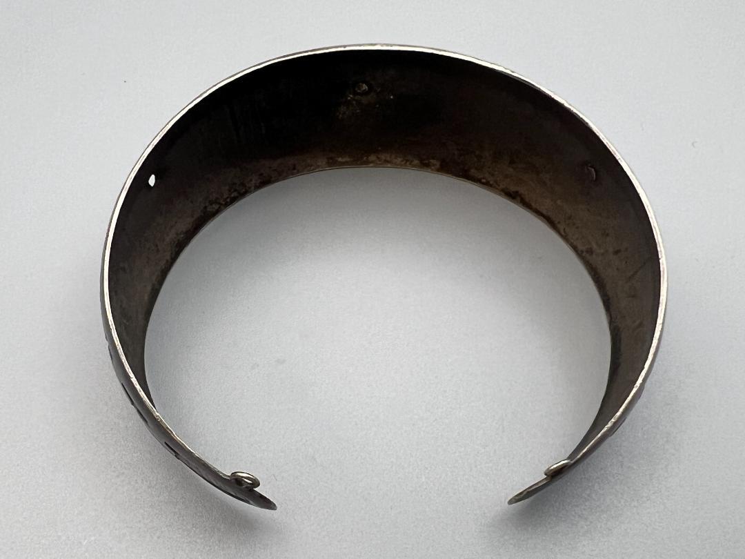 【海】925　18K刻印　バングル？　重量約17.7g　アンティーク