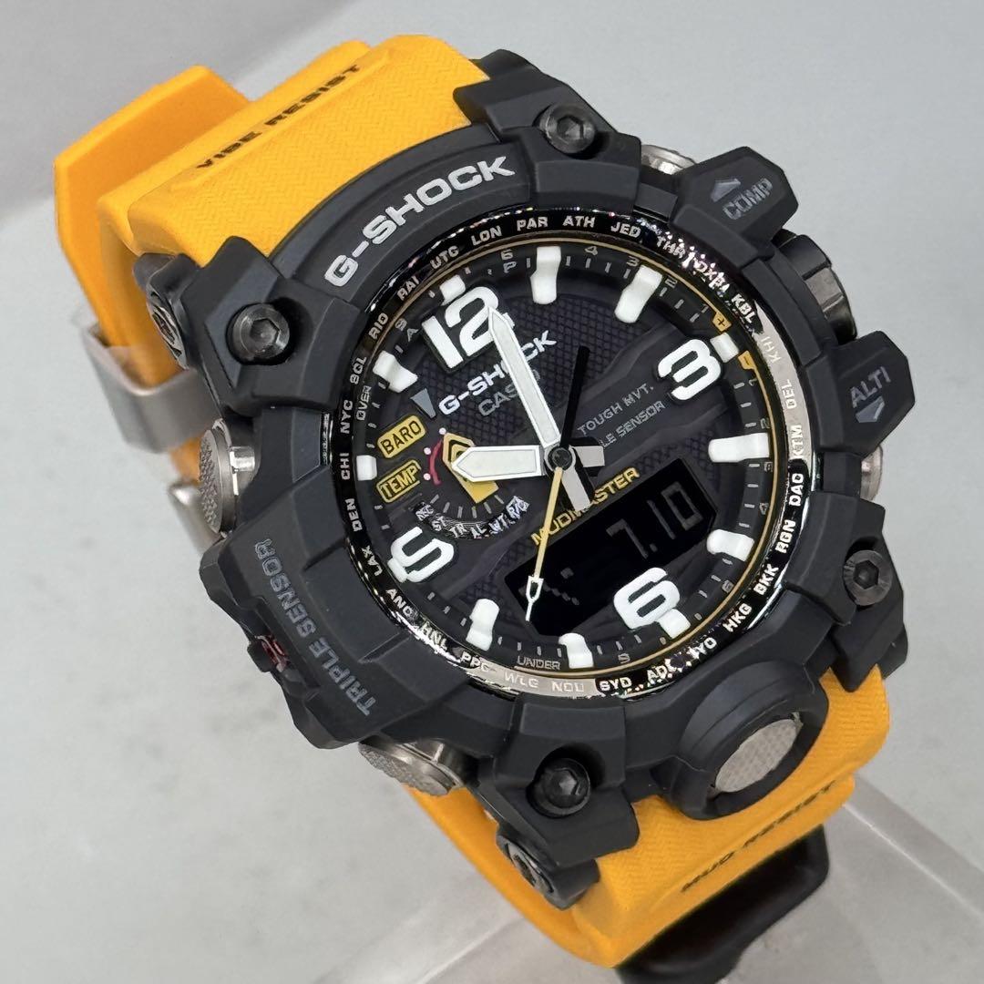 美品 G-SHOCK GWG-1000-1A9JF イエローマッドマスター カシオG-SHOCK GWG-1000-1A9JF レア美品マッドマスター