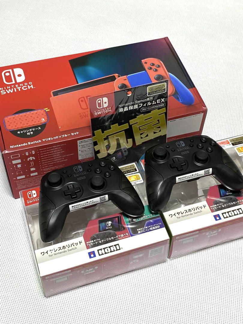 【極美品・ホリパッド】Nintendo Switch マリオレッド ✕ ブルー