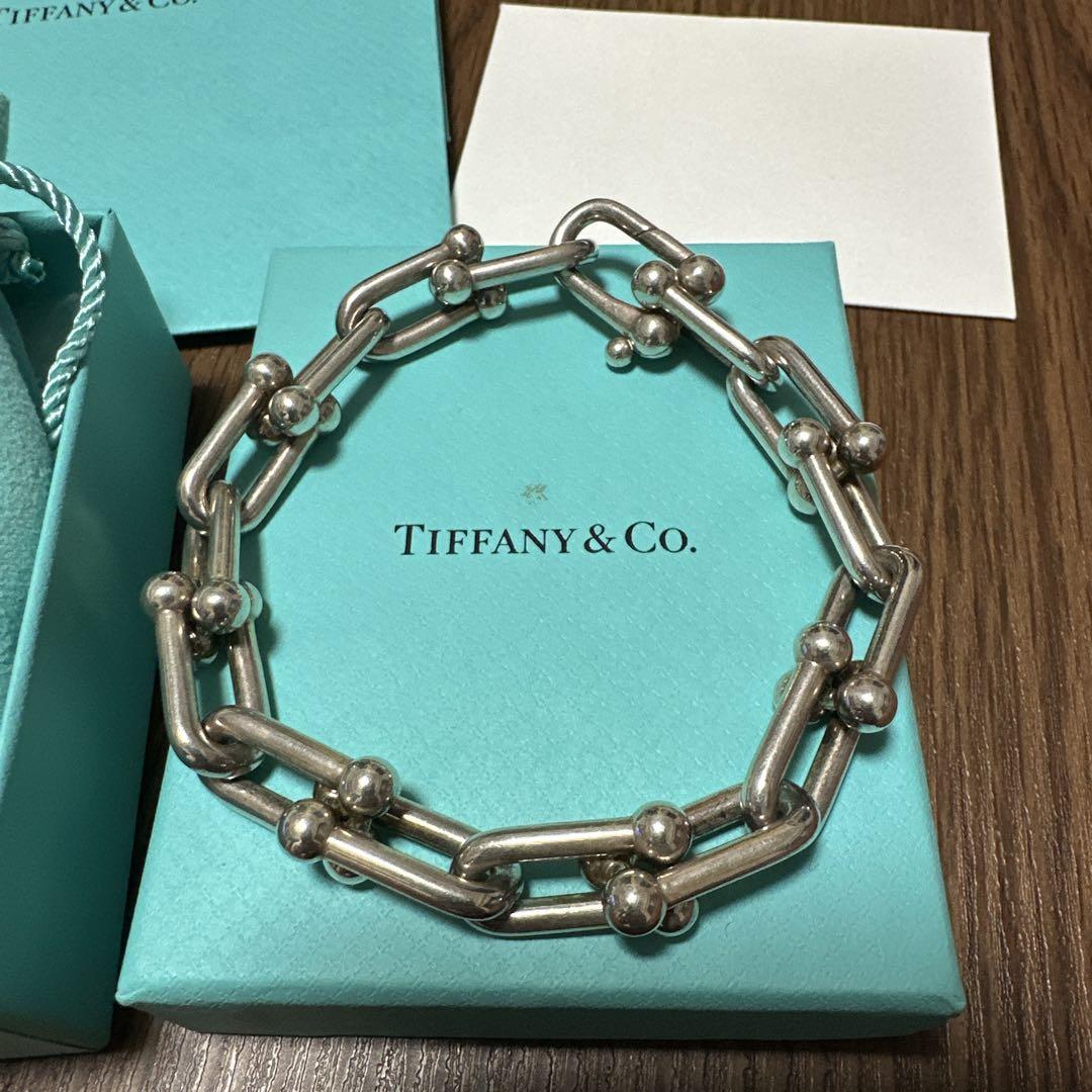 Tiffany ハードウェアブレスレット ラージサイズ　2コマ足し