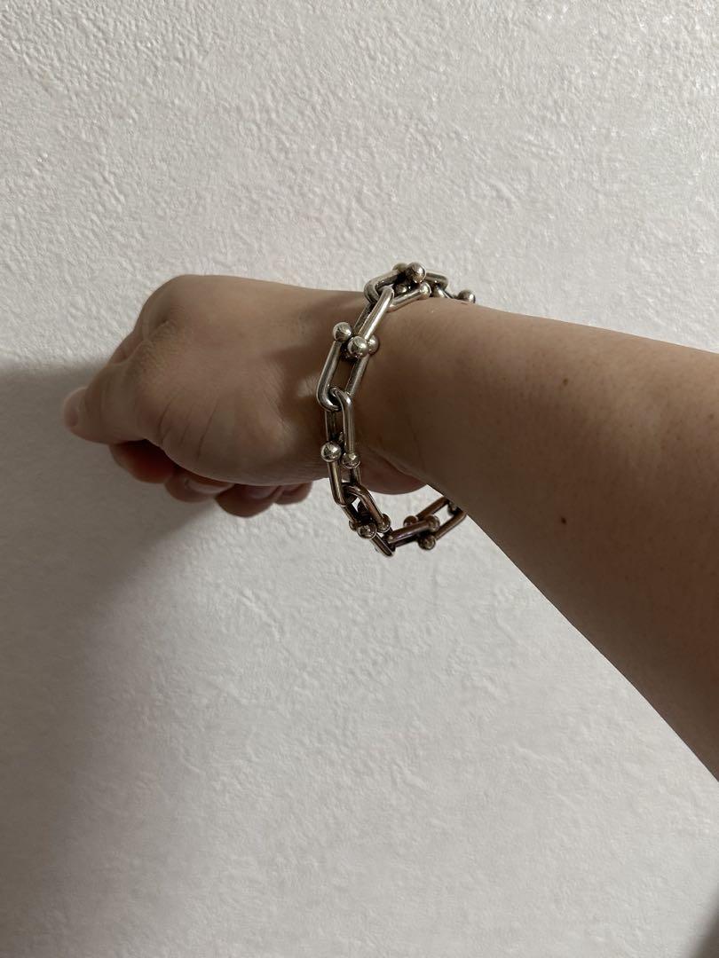 Tiffany ハードウェアブレスレット ラージサイズ　2コマ足し