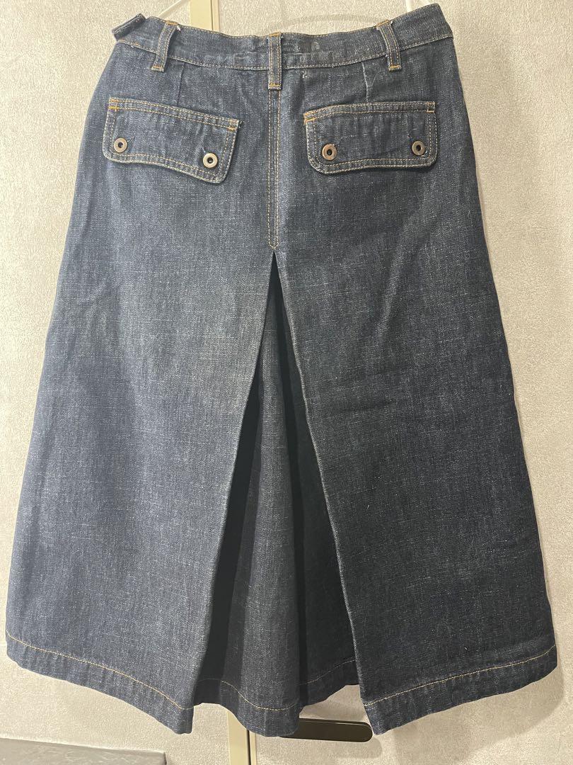 miumiu ミュウミュウ　デニムキュロットパンツ　極美品