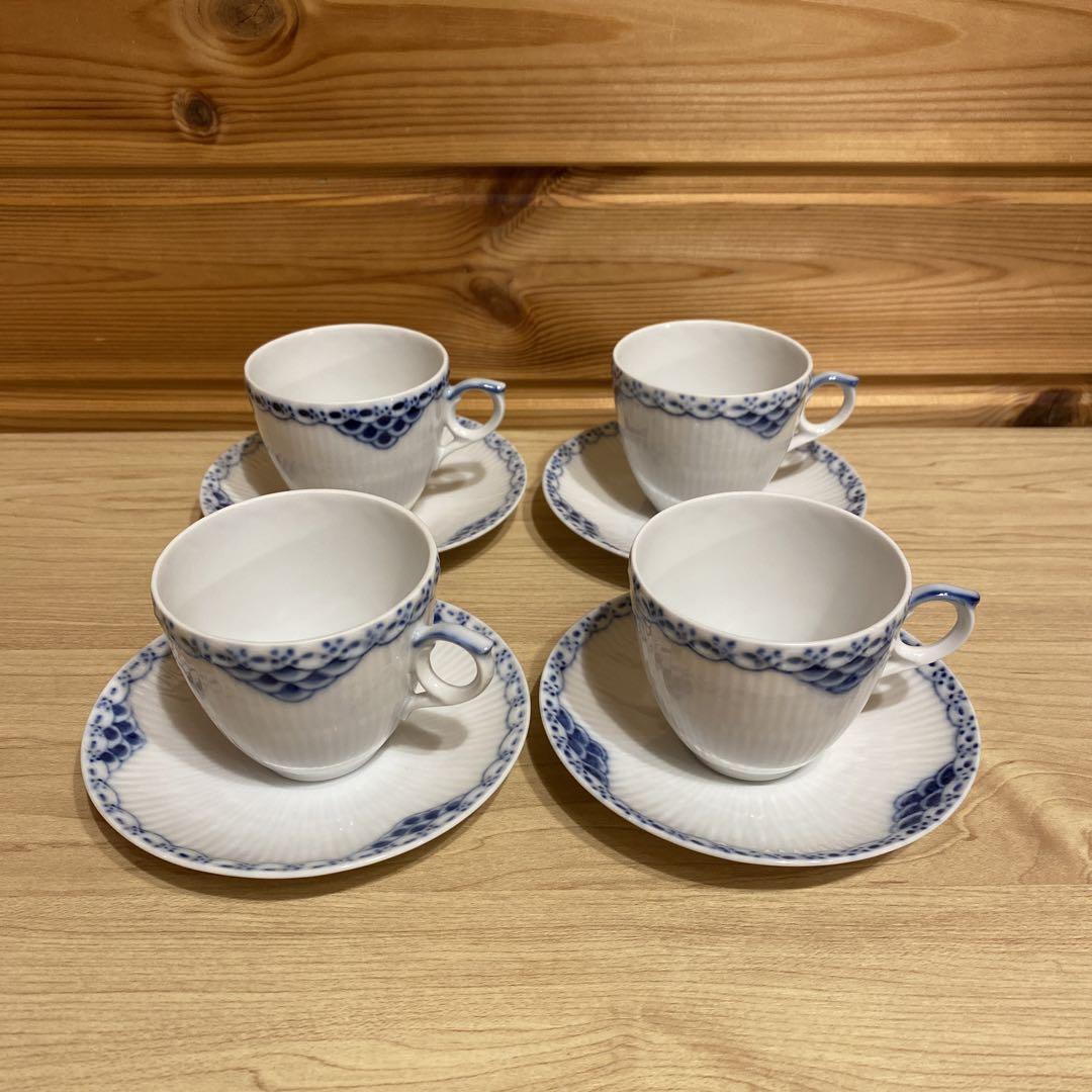 【匿名配送】ロイヤルコペンハーゲン　カップ&ソーサー　プリンセス　（4客）
