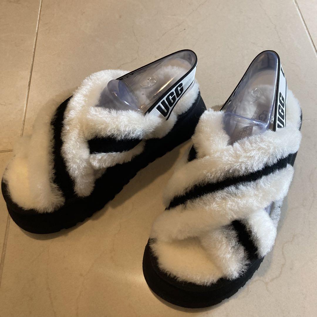 UGG アグ W DISCO CROSS SLIDE フラッフサンダル 新品