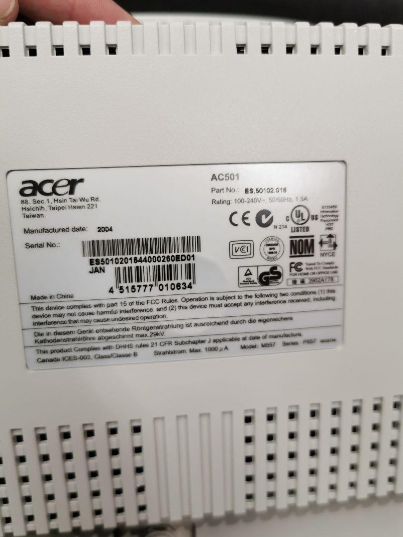 ACER 15インチ CRTモニター
