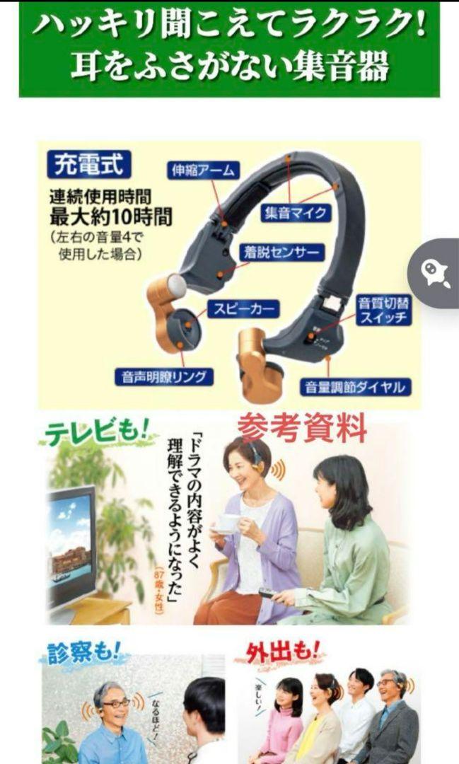 再値下げ きこえるホンES-800KU 集音器 補聴器 ココチモ 返品