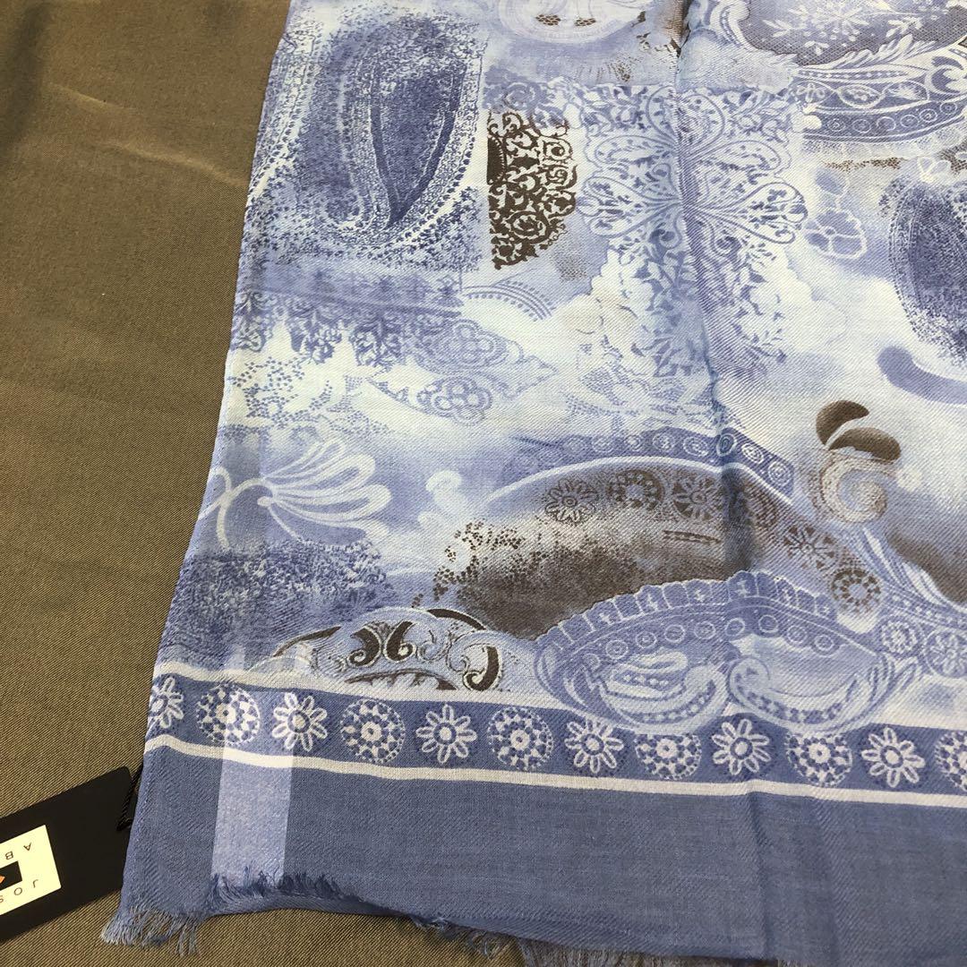 【本日特価】 未使用タグ付JOSEPH ABBOUD』綿絹レーヨン混紡高級ストール 小物