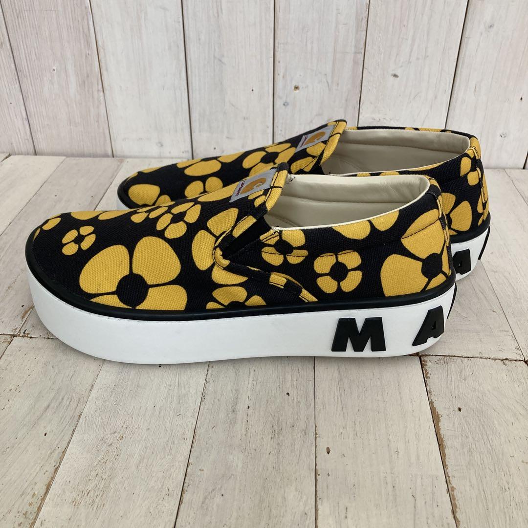 MARNI×Carharttコラボ　スリッポン フラワーモチーフ　サイズ41