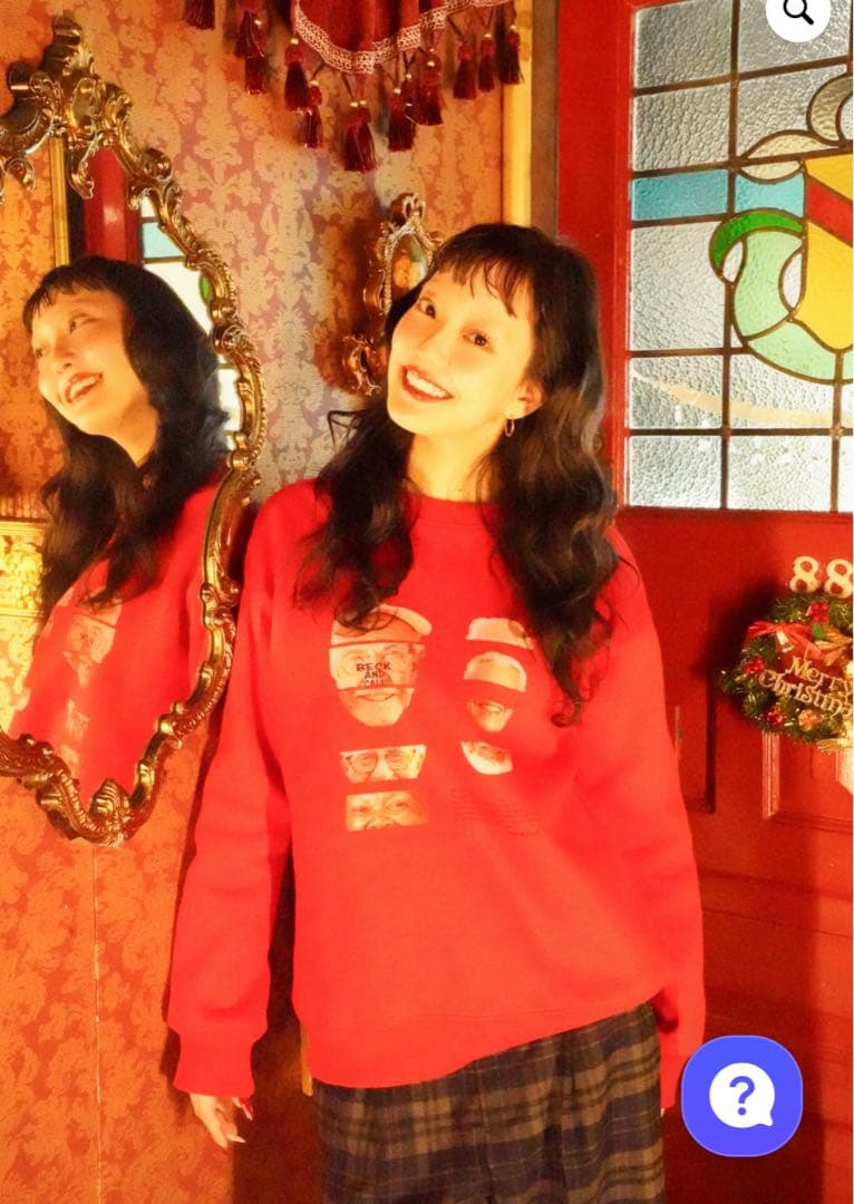 BECKANDCALL スウェット 赤 MサイズM BECK