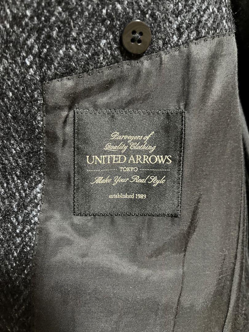 UNITED ARROWS ヘリンボーン チェスター コート
