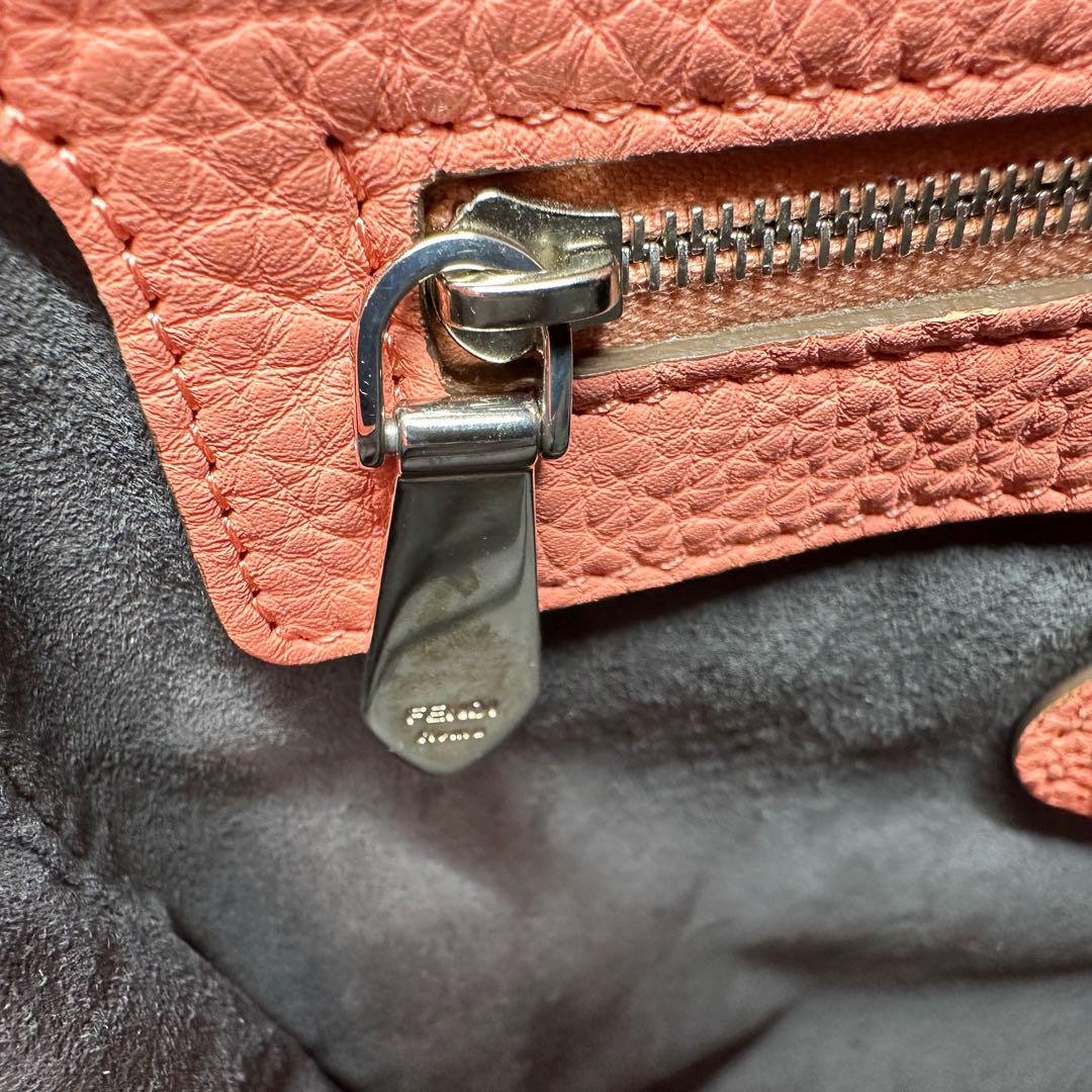 ☘️ 美品 FENDI フェンディ アンナ セレリア サーモンピンク 2way ☘️