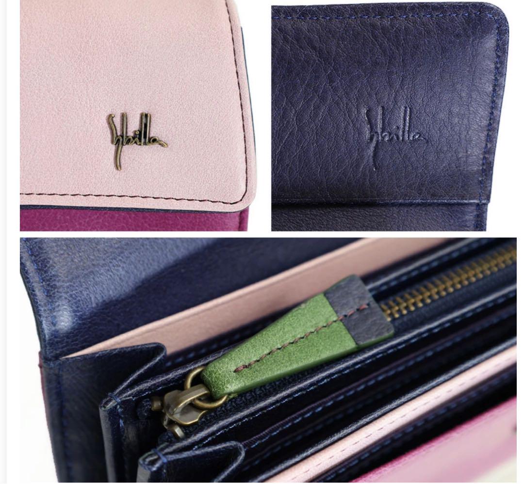 【新品】Sybilla カミーノ 本革 パッチワーク アート 長財布 ウォレット