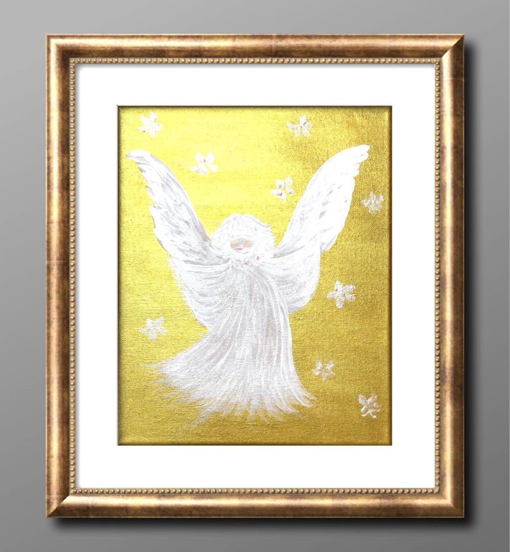 開運絵画　守護天使様　守護の方　オリジナル