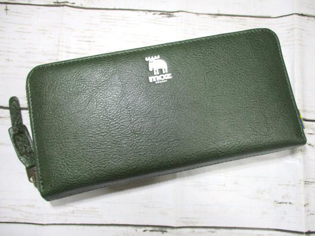 新品 財布 ユニ 長財布 ラウンド モズ moz 本革 シンプルデザイン！