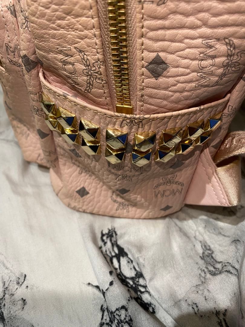 MCM リュック パウダーピンク Sサイズ スモールサイズ 正規品 MCM リュック パウダーピンク Sサイズ スモールサイズ 正規品