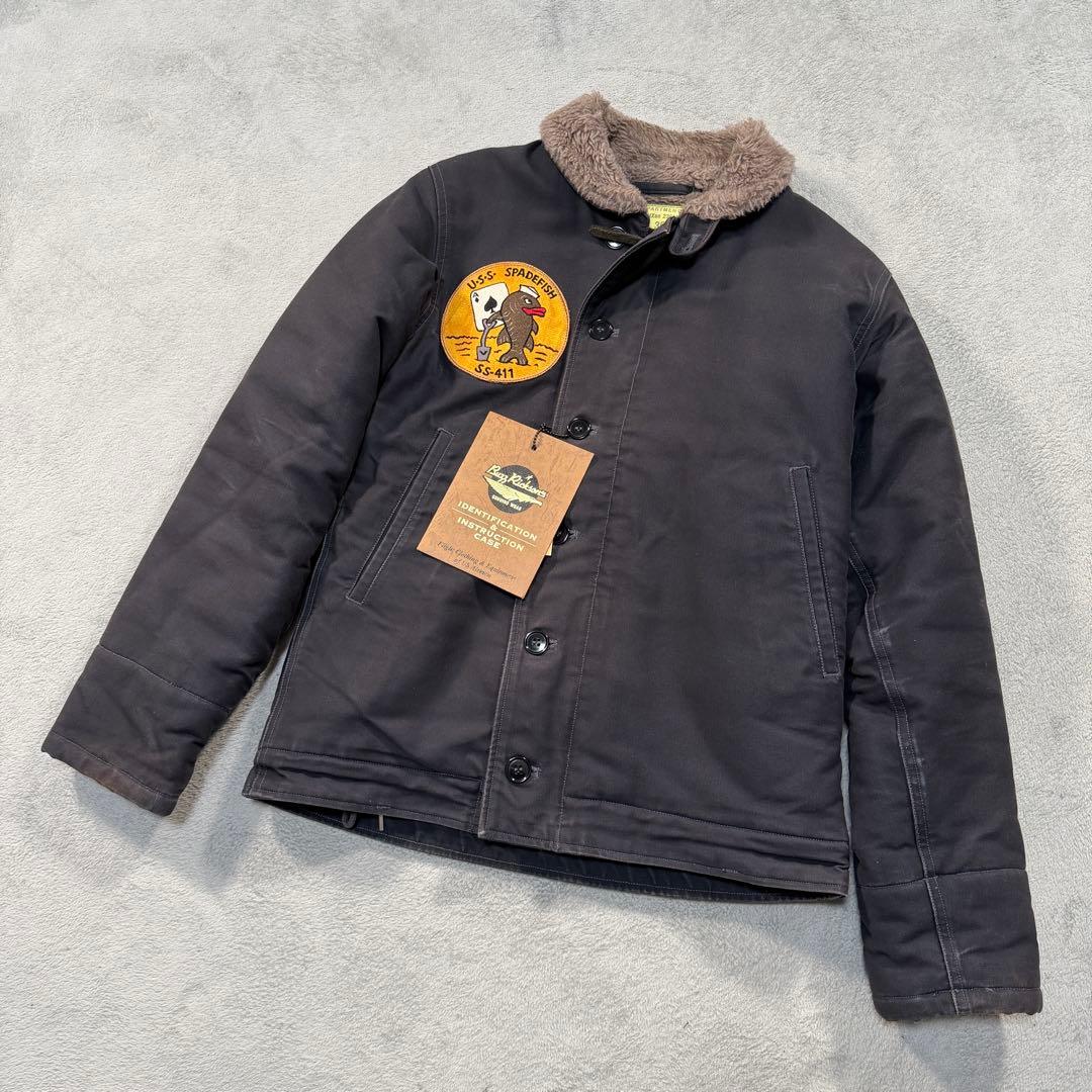 バズリクソンズ BR12030 パッチカスタム N-1 デッキジャケット 36M・Buzz Rickson's