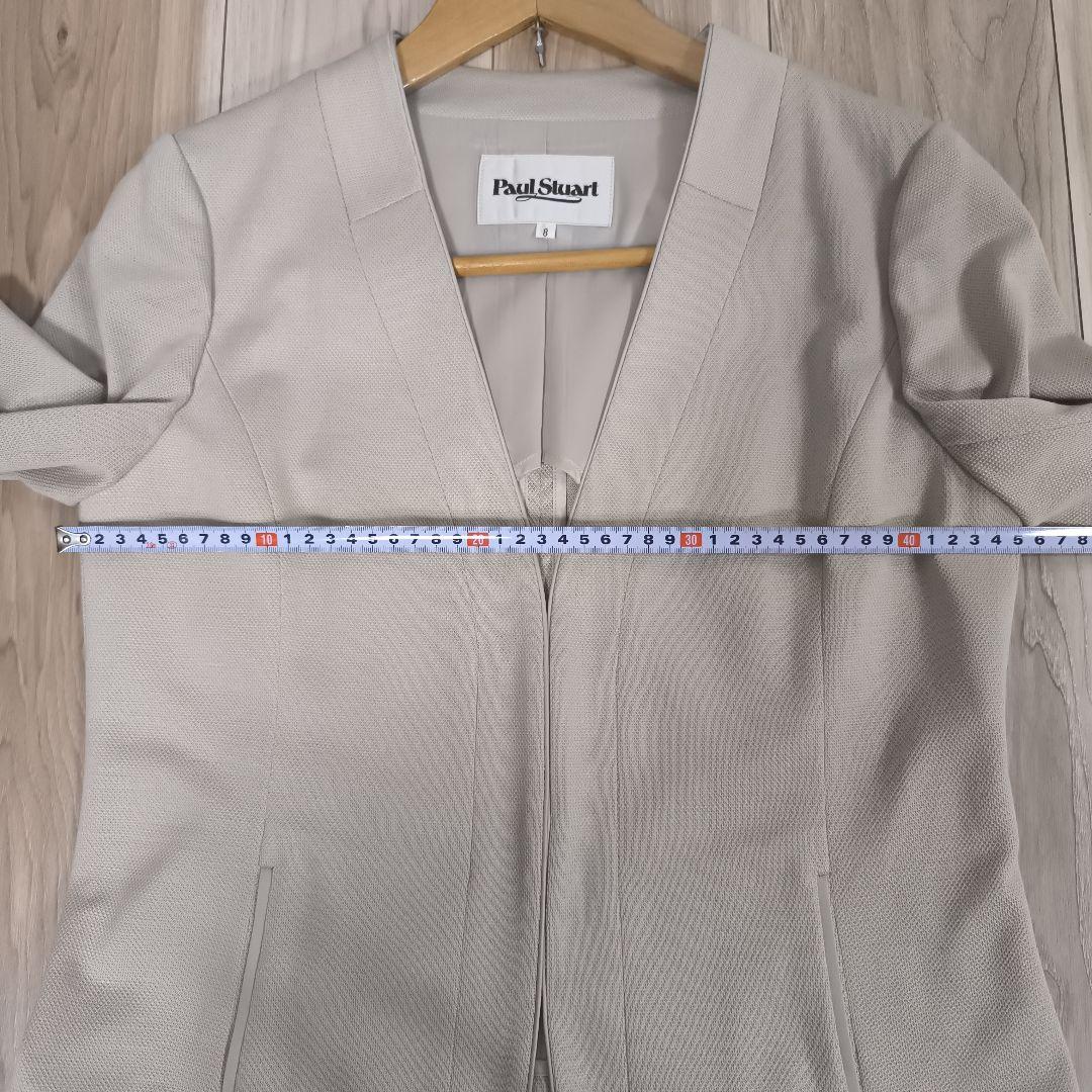Paul Stuartポールスチュアートノーカラージャケット （L