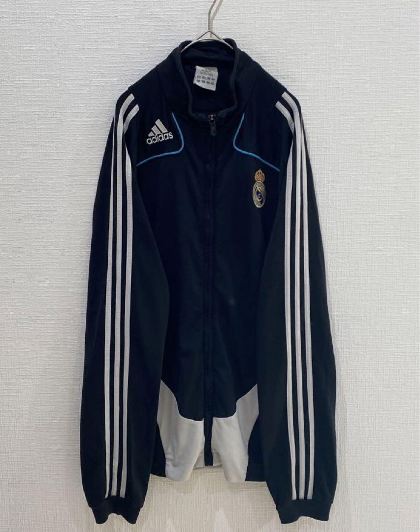 良デザイン！ オーバーサイズ adidas ／ レアルマドリード トラックトップ