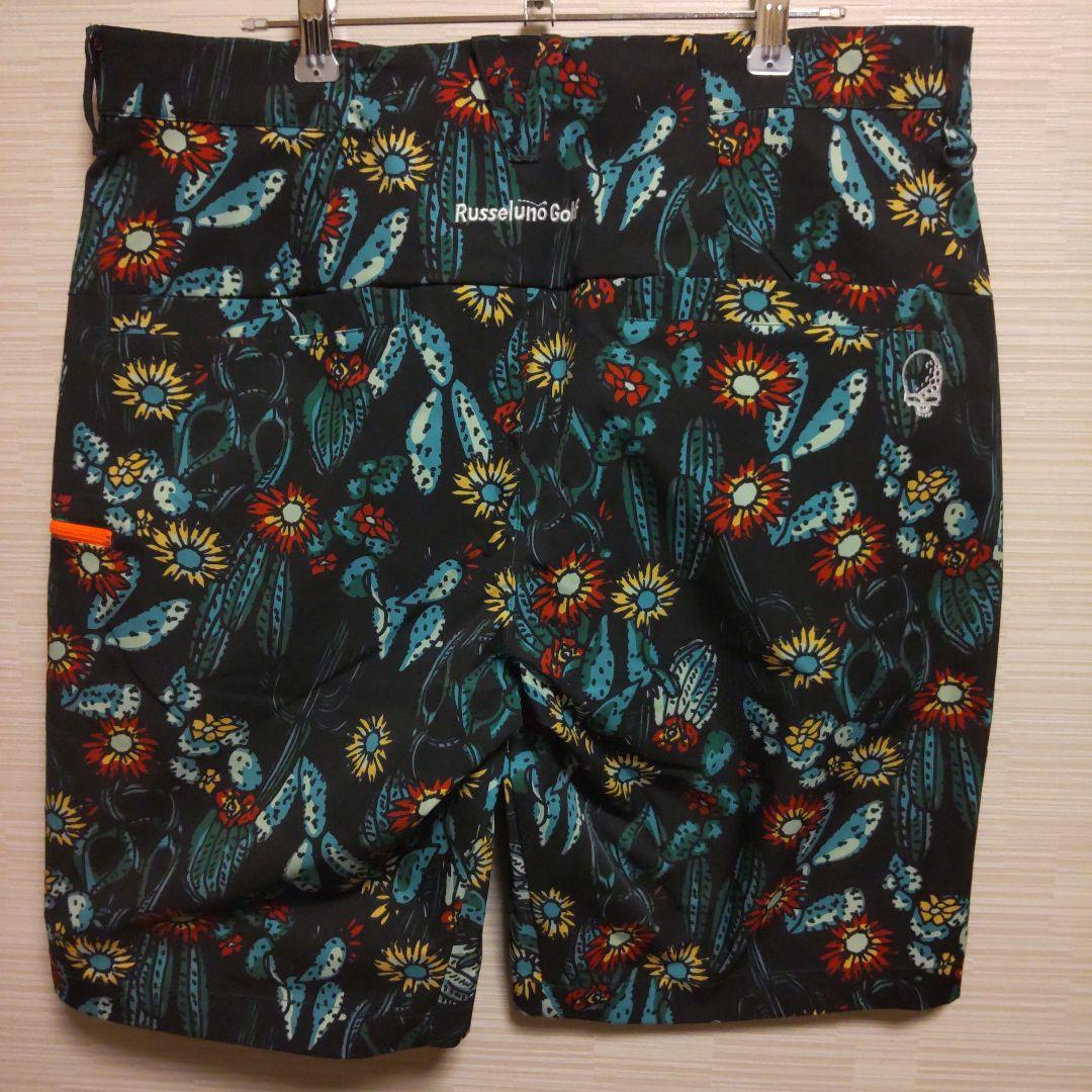 新品【ラッセルノ】黒 XL相当　ハーフパンツ