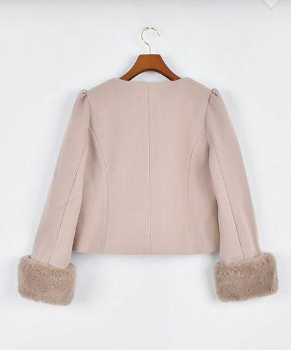 低価正規店 evelyn ビジューショートコート Colorピンク iR4j7-m23377117090 An MILLE 格安超激得