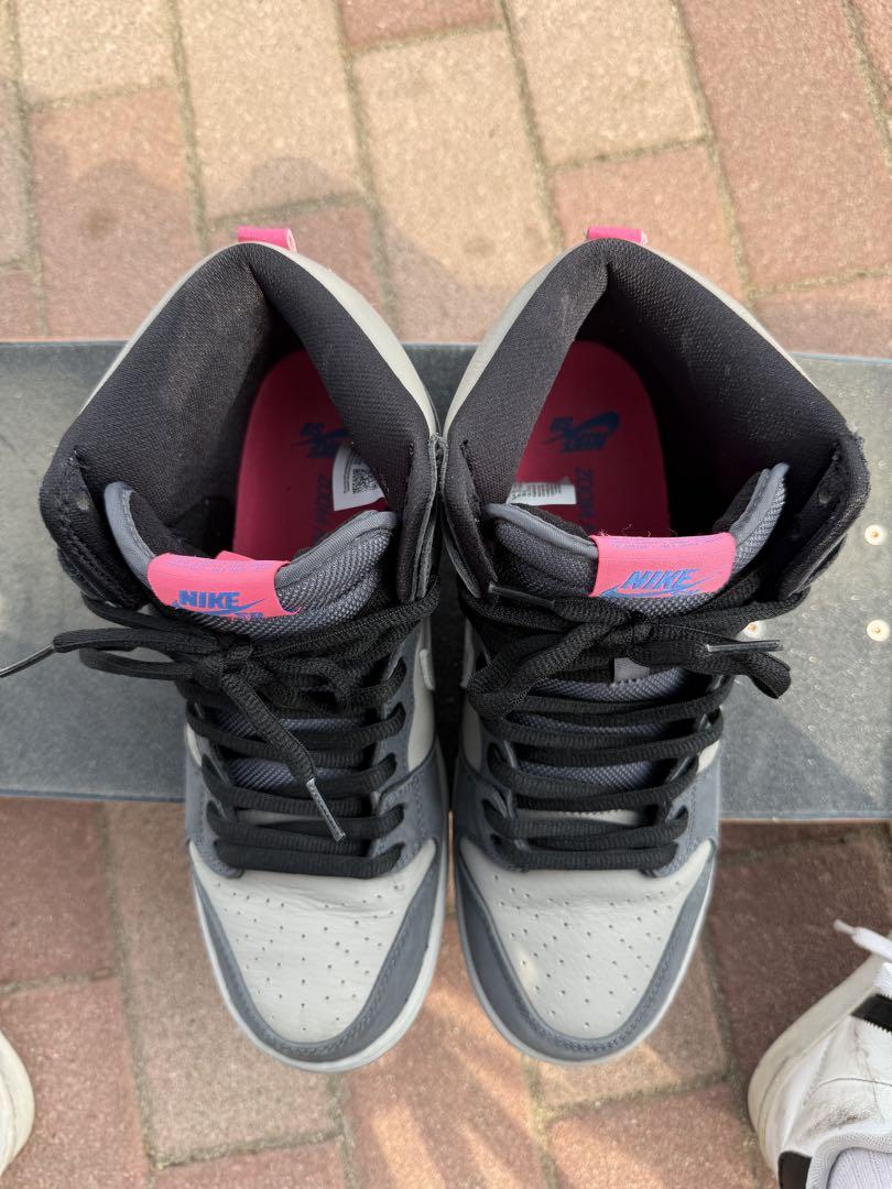 Nike Dunk High SB グレー/ピンク