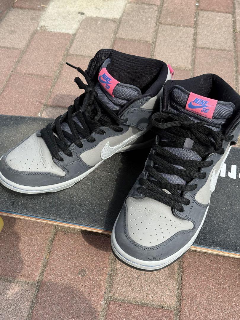 Nike Dunk High SB グレー/ピンク