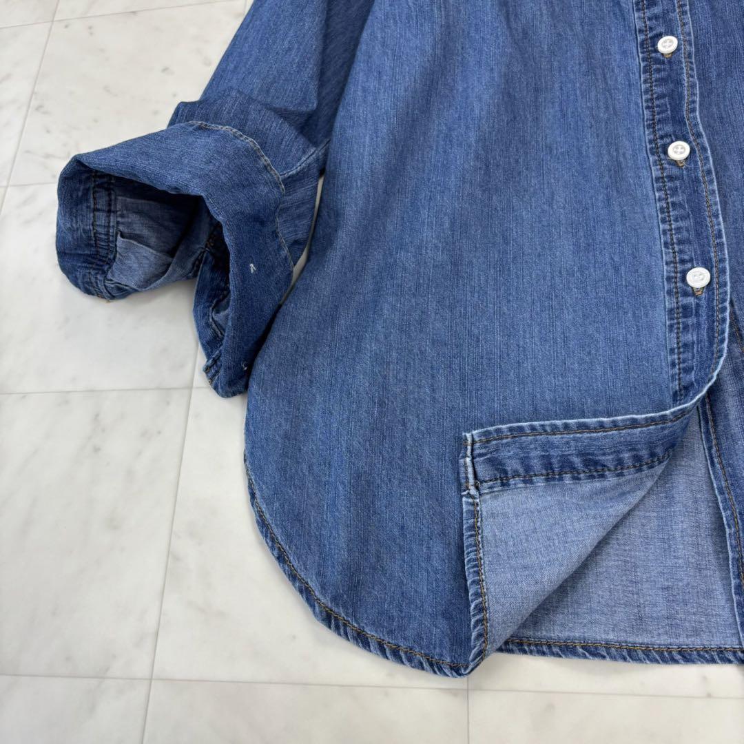 IENA★美品★24SS ライトオンスデニムベーシックシャツ