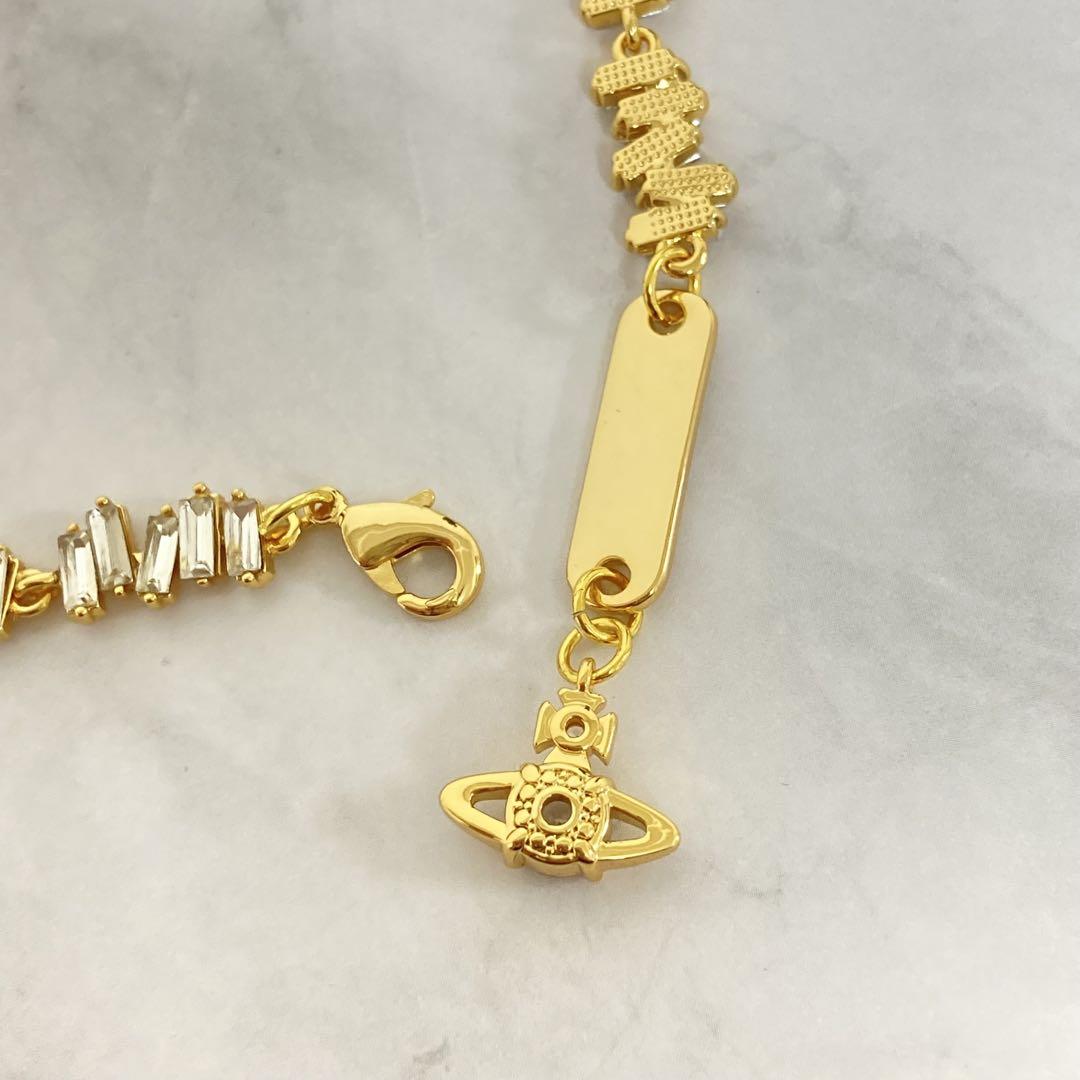 Vivienne Westwood 　ラインストーンチョーカー　ゴールド Vivienne Westwood ラインストーンチョーカー ゴールド