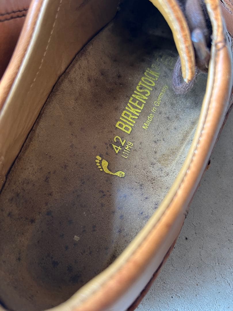 -BIRKENSTOCK- レザーシューズ / フロントメッシュ / レア品番