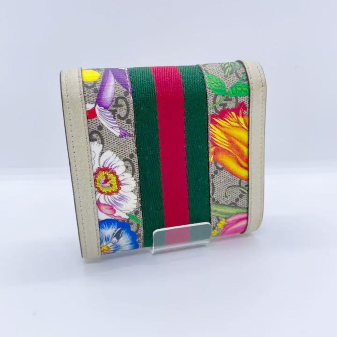 お得最新品 GUCCI グッチ オフィディア フローラ 二つ折り財布 コンパクトウォレット rU7zg-m23398159866 人気セール2022