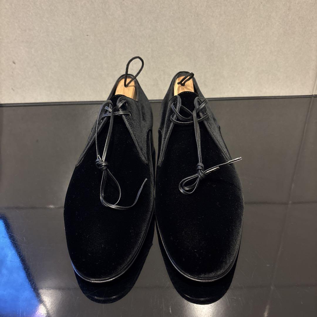 ヴィトン ブラックベルベット ドレスシューズ ローファー
