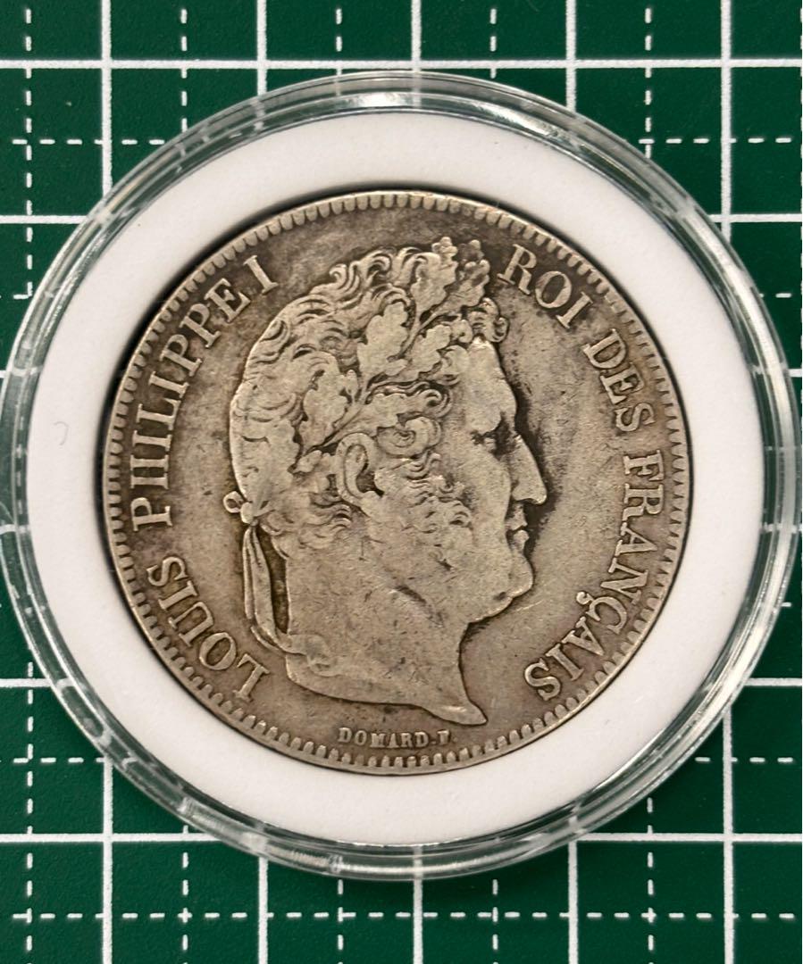 フランス 5フラン 銀貨 1836年 ルイ・フィリップ1世 - メルカリ
