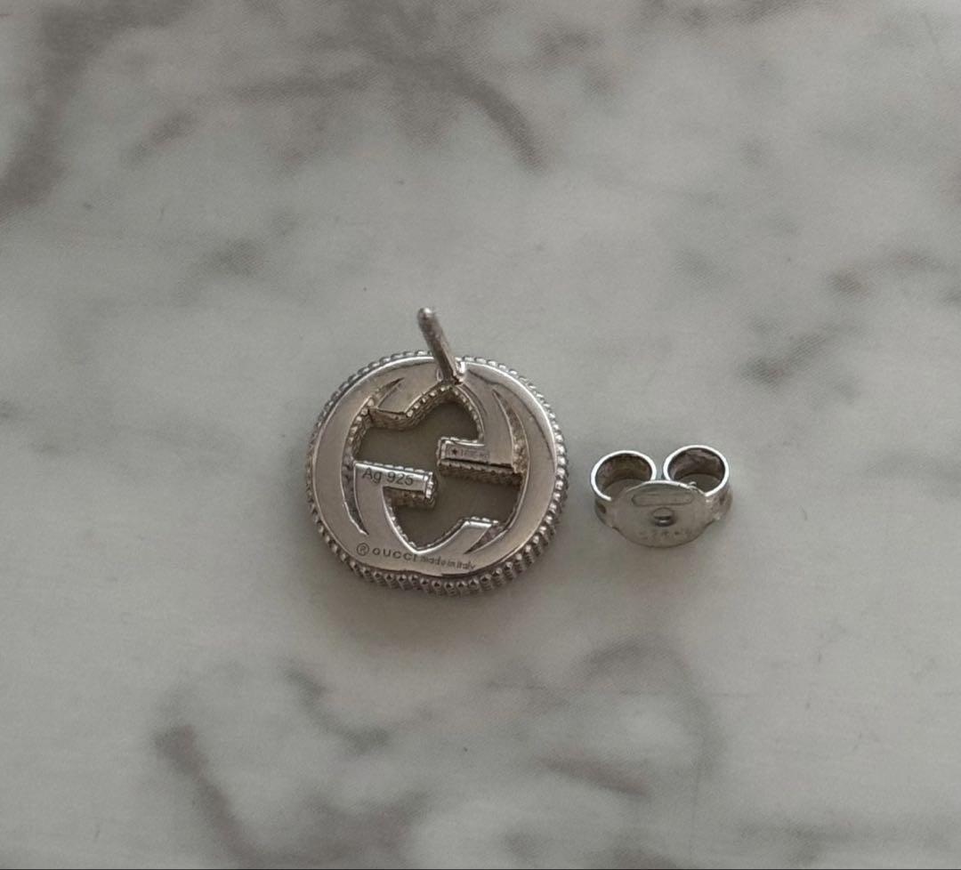GUCCI インターロッキング ピアス gg シルバー 925 片耳