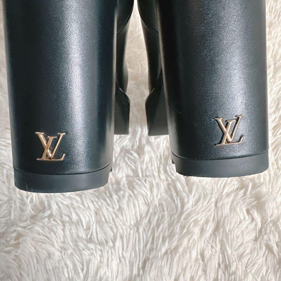 ルイヴィトン LOUIS VUITTON  ブーツ Lvボブールライン LVロゴ