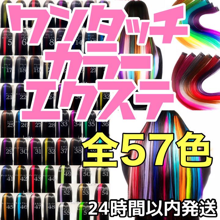 90円 モデル着用&注目アイテム カラー エクステ ウイッグ ウィッグ ポイント ワンタッチ ロング 推し 34