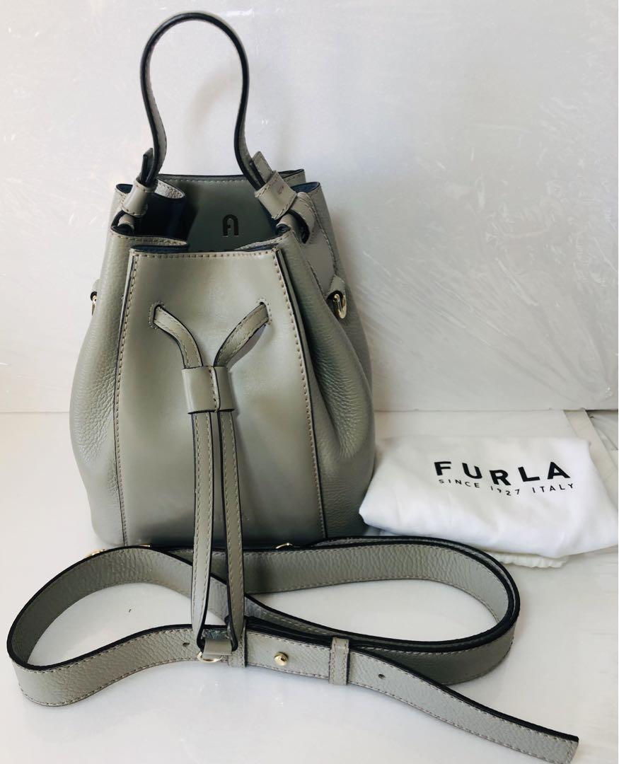 【2441】FURLA/フルラミアステラ ショルダーバッグ グレー