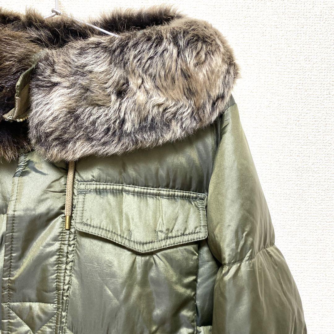 RALPH LAUREN ラルフローレン ダウンコートファー フード付　アウター