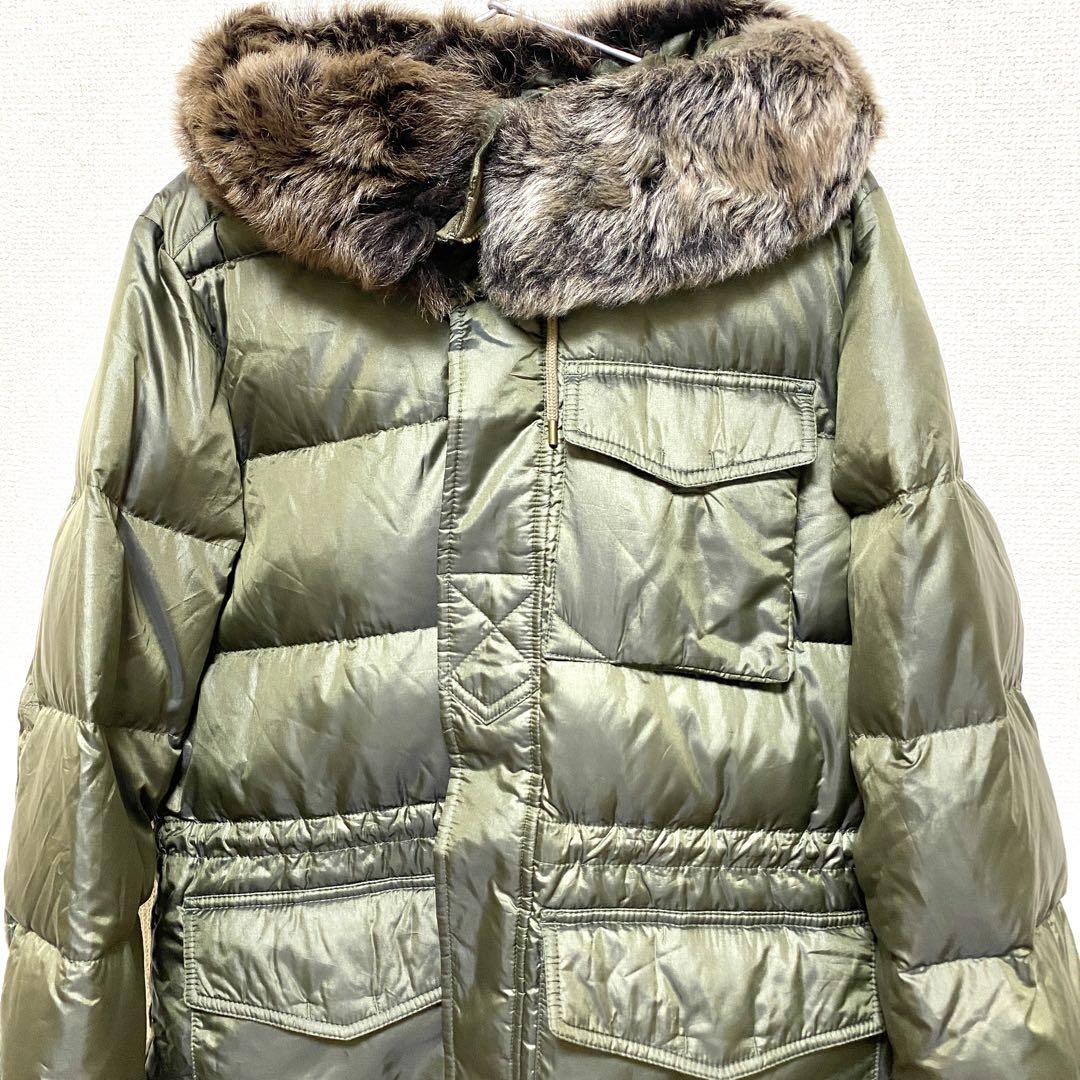 RALPH LAUREN ラルフローレン ダウンコートファー フード付　アウター
