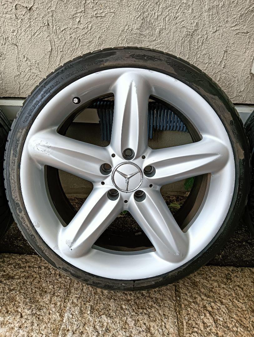 こ*い様 メルセデス・ベンツ SL18インチホイールセット 引っ張りタイヤVW流