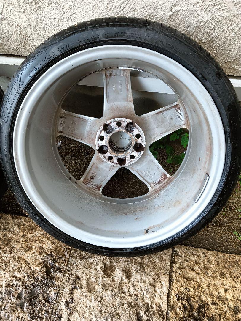 こ*い様 メルセデス・ベンツ SL18インチホイールセット 引っ張りタイヤVW流