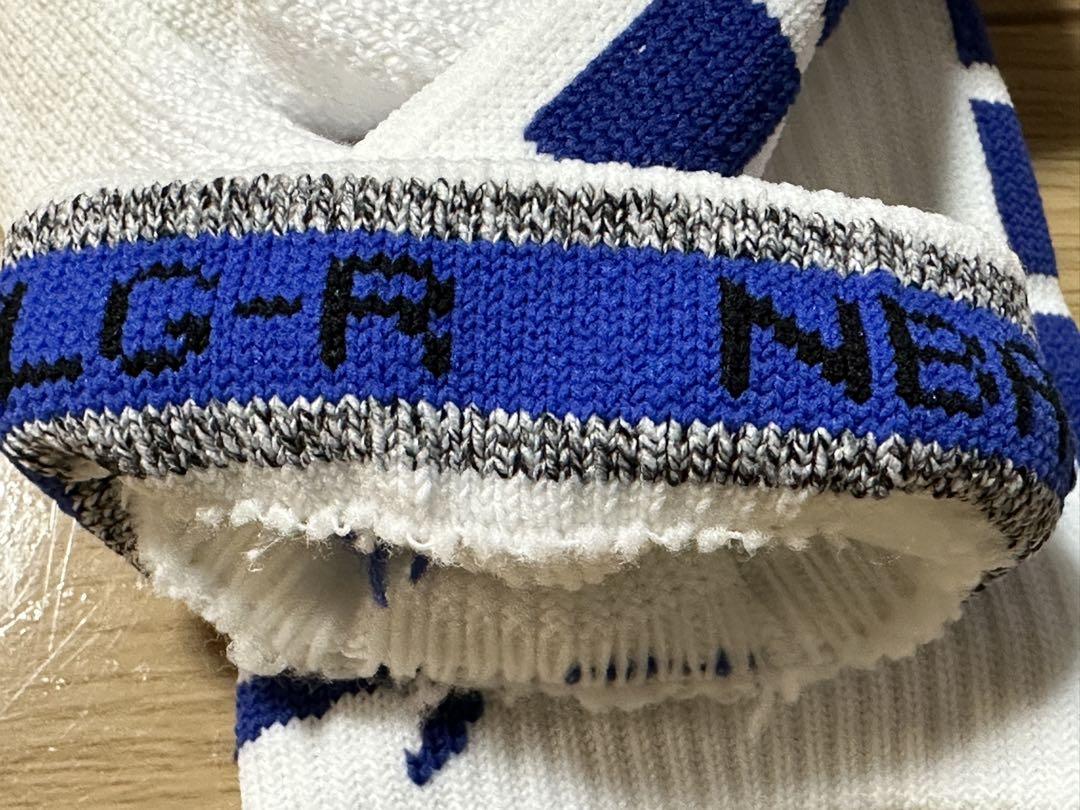 ウォリアーズホワイトPowerCrewソックスNike NBA選手支給品Lサイズ