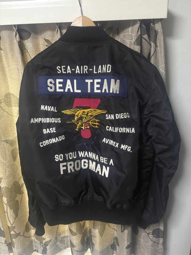 AVIREX LIGHT MA-1 SEAL TEAM7フライトジャケット