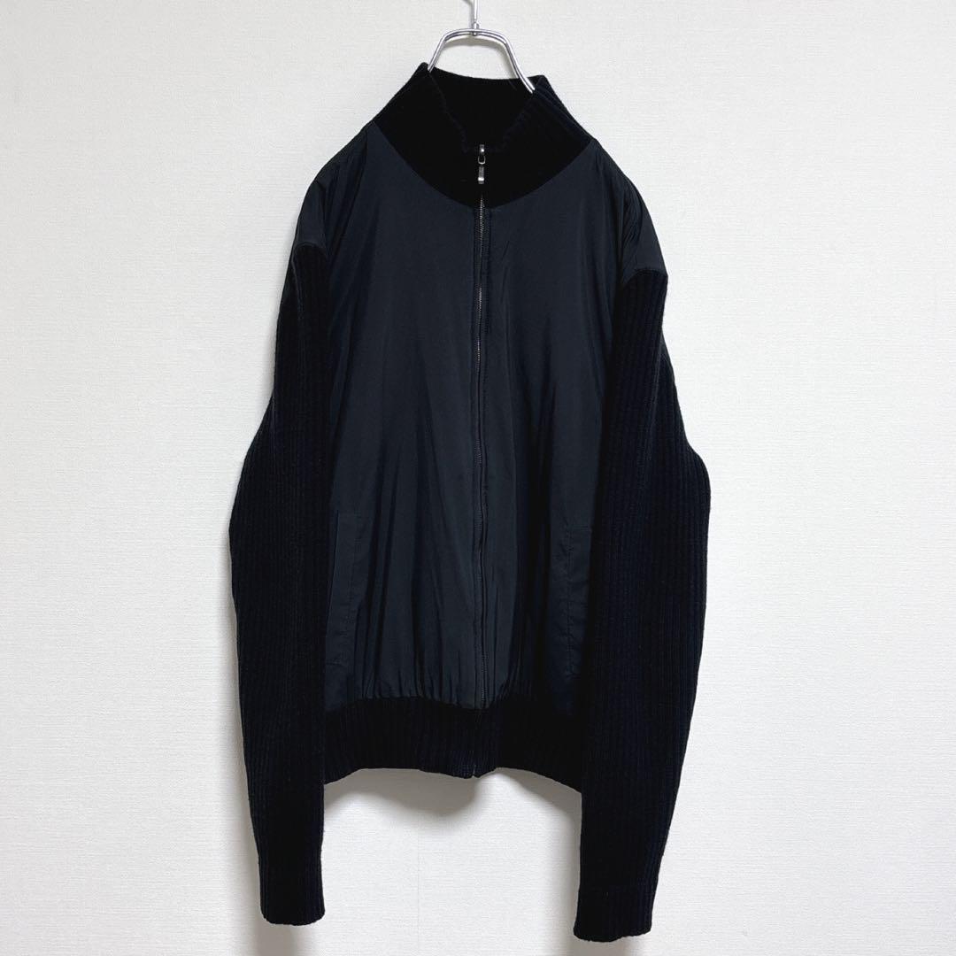 カシミヤ100 リバーシブルニット